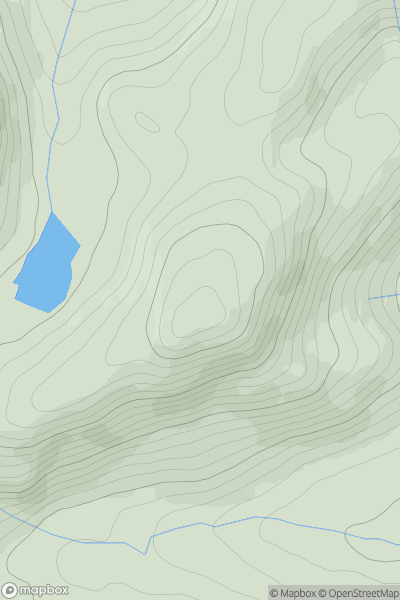 Thumbnail image for Creag a' Mhadaidh [Loch Rannoch to Glen Lyon] showing contour plot for surrounding peak